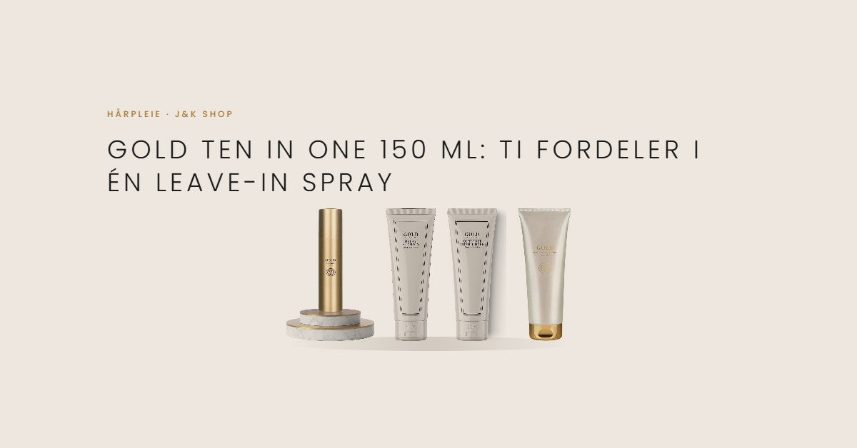Gold Ten In One leave-in spray med Dream Shampoo, Come True Conditioner og Luxury Hair Masque