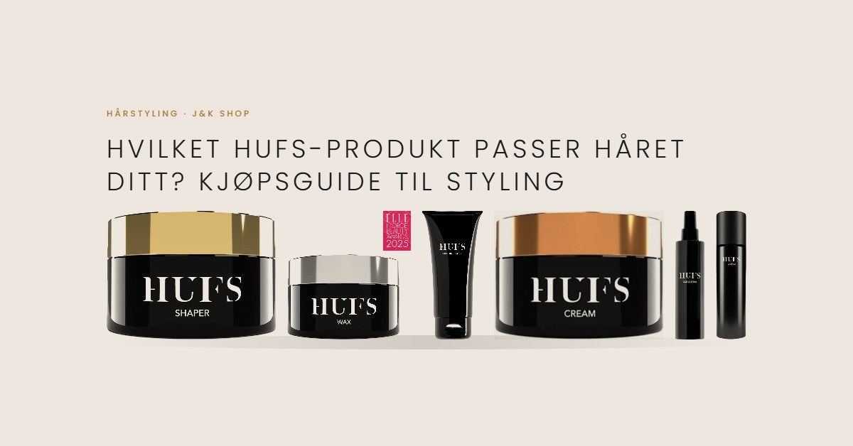 HUFS stylingguide: Shaper, Wax, Molding Paste, Cream, Ocean Spray og Hairspray