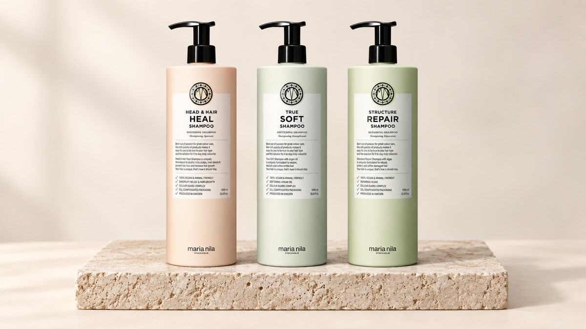 Maria Nila Head & Hair Heal, True Soft og Structure Repair sjampo