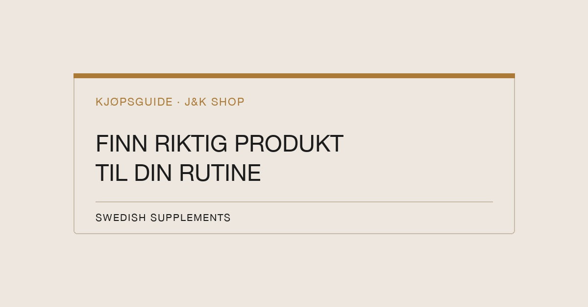Swedish Supplements kjøpsguide til protein, kreatin og elektrolytter