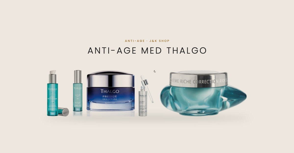 Thalgo anti-age: Hyalu-Procollagène, Exception Marine, Prodige des Océans og Peeling Marin