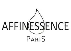 Affinessence Paris logo with elegant font and droplet design