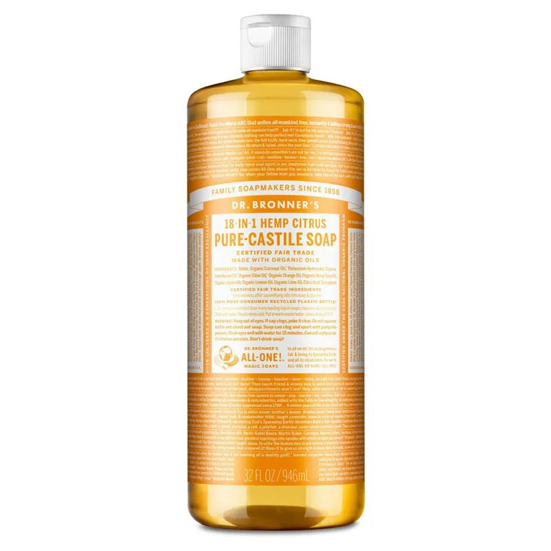 Dr. Bronner’s, Sitron & Appelsin Såpe 945 ml