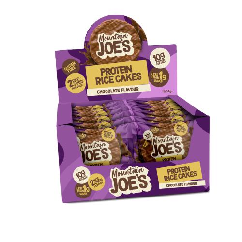 Mountain Joe's Protein Rice Cake, 12x64g, Milk Chocolate