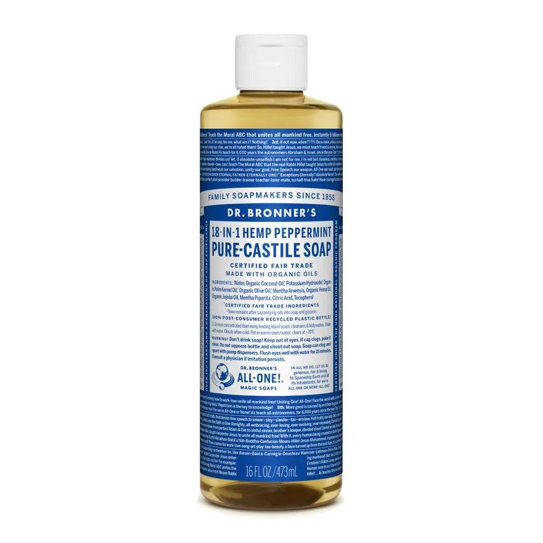 Dr. Bronner’s, Peppermint Såpe 475 ml