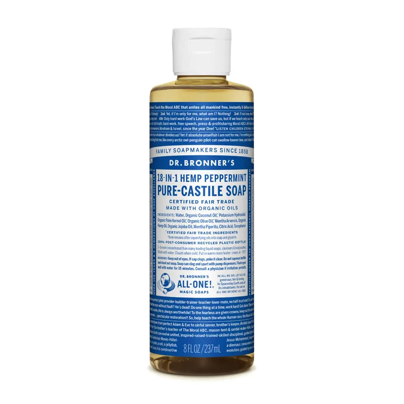Dr. Bronner’s, Peppermint Såpe 240 ml