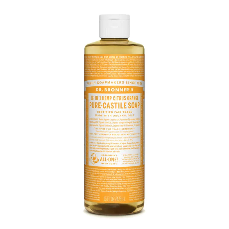 Dr. Bronner’s, Sitron & Appelsin Såpe 475 ml