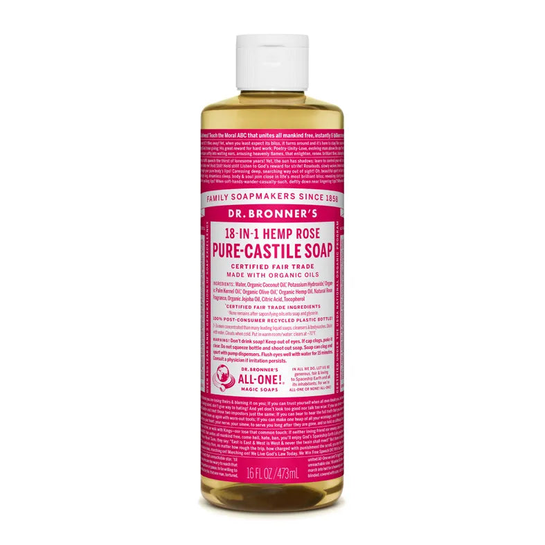 Dr. Bronner’s, Rose Såpe 475 ml