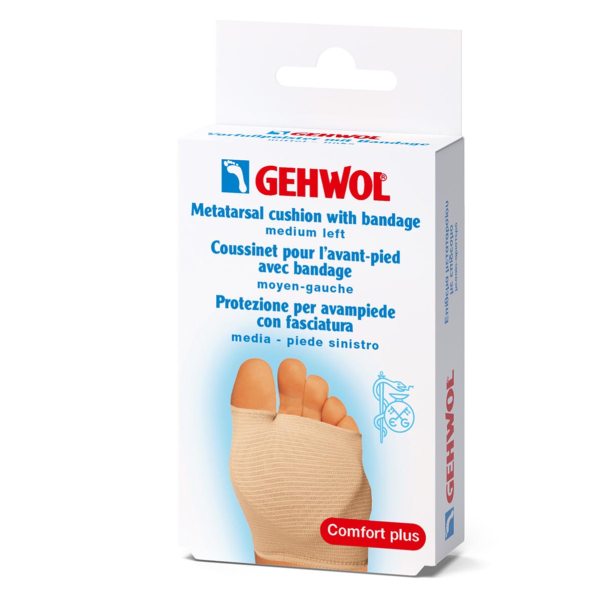 Gehwol Metatarsal Cushion m/bandage-venstre-medium