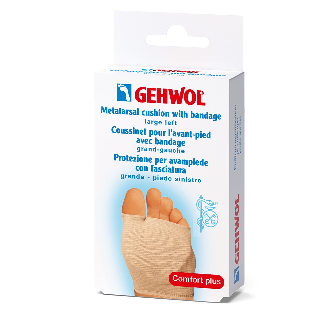 Gehwol Metatarsal Cushion m/bandage-venstre-stor