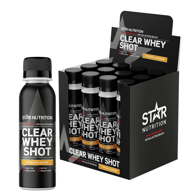 12 x Clear Whey Myseprotein Shot 100 ml - Whey protein - JK-Shop