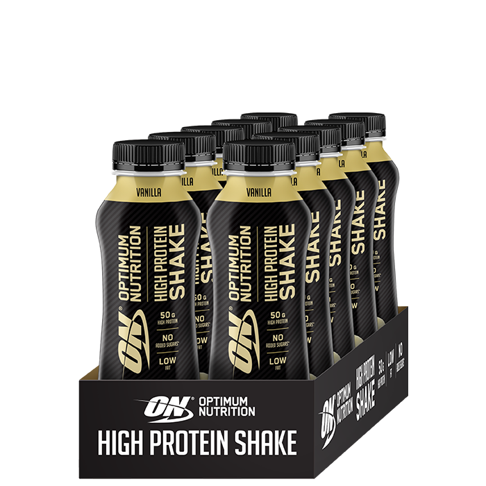 12 x Optimum Nutrition High Protein Shake, 500ml - Proteindrikke - JK-Shop