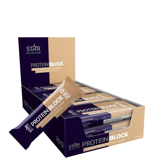 12 x Protein Block Bar 60 g - Proteinbarer - JK-Shop