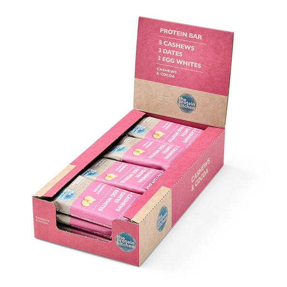 12 x The Protein Kitchen Protein Bar, 55g - Proteinbarer - JK-Shop