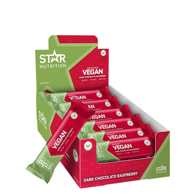 12 x Vegansk Proteinbar 55 g - Proteinbarer - JK-Shop