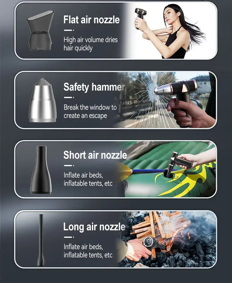 Mini Wireless High Speed Hair Dryer-Hårføner-JKSHOP