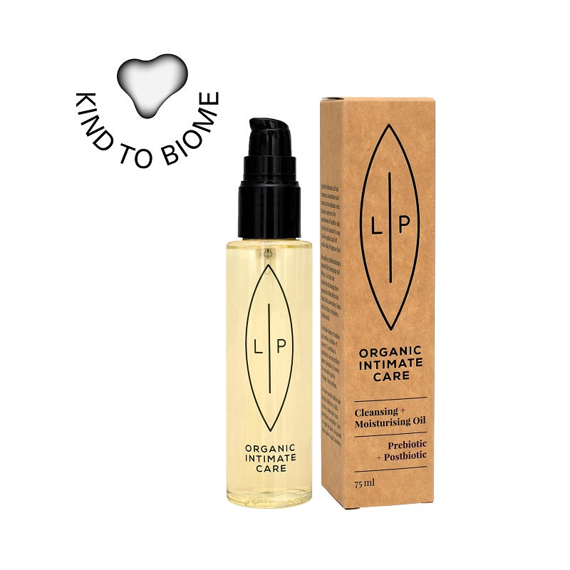 Lip Intimate Care Cleansing + Moisturising Oil, Prebiotic + Postbiotic 75 ml