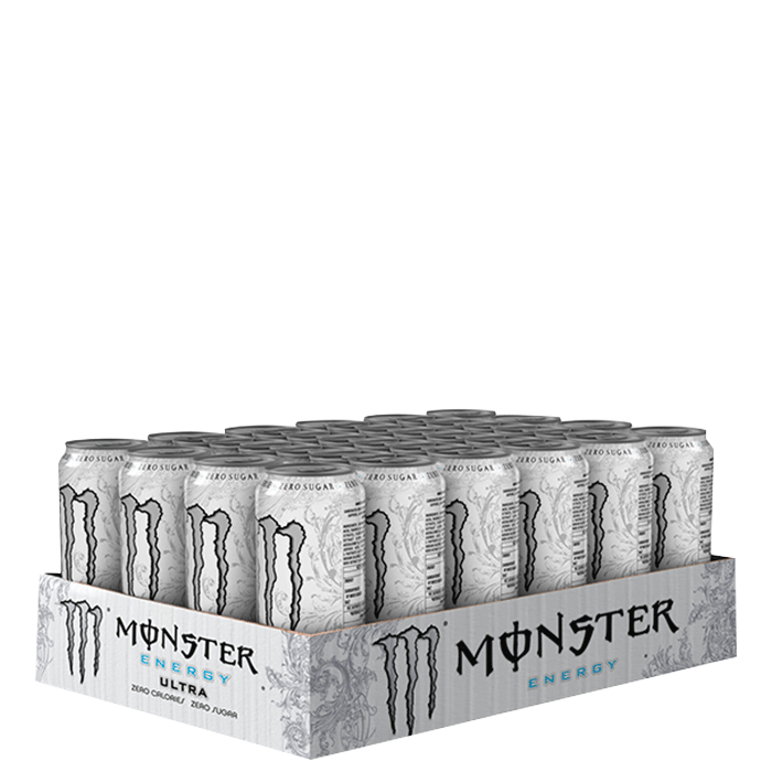 24 x Monster Energy Ultra 500ml - Energi Drikke - JK-Shop