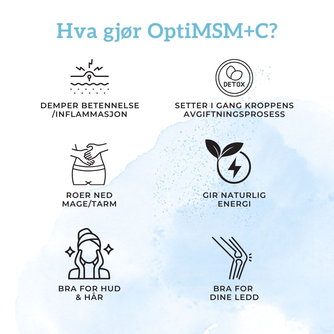 OPTIMSM®, C VITAMIN & BLÅBÆR