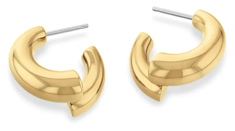 CALVIN KLEIN SS/GP EARRINGS