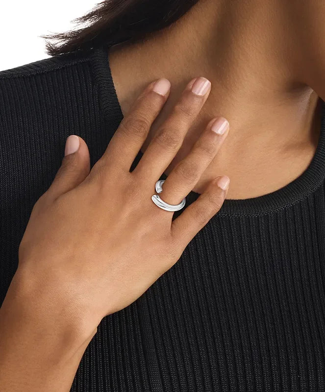 CALVIN KLEIN SS/GP RING - 2 farger