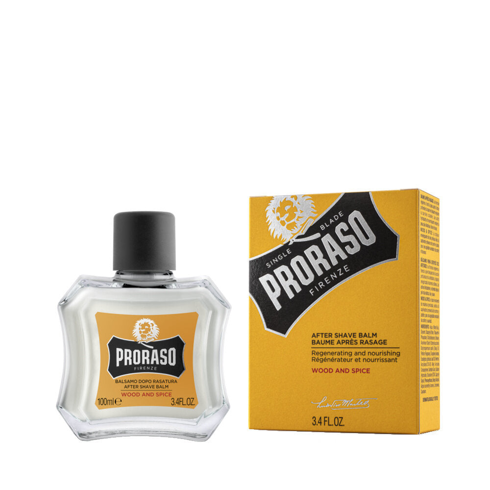 Proraso Aftershave balm - Wood & Spice - Etterbarberingskrem - JK-Shop