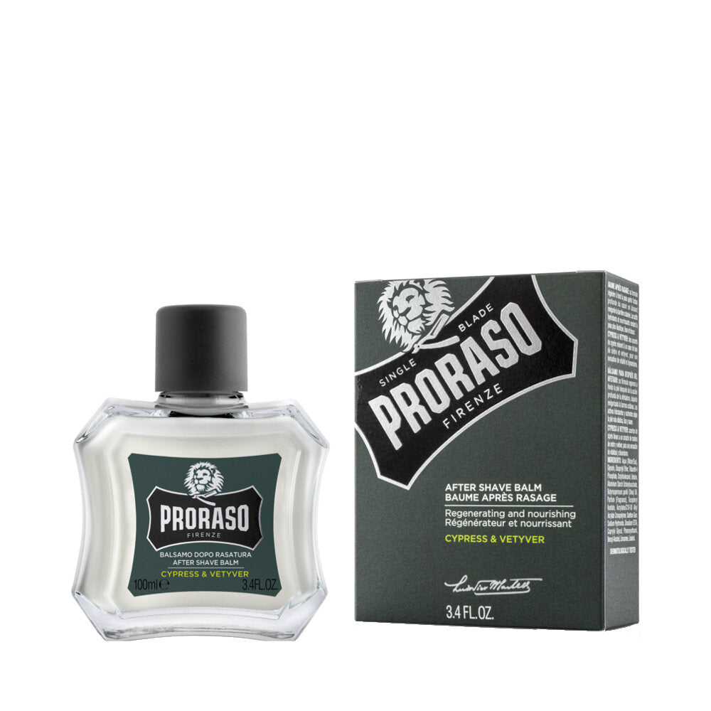 Proraso Aftershave balm - Cypress og vetyver - Etterbarberingskrem - JK-Shop