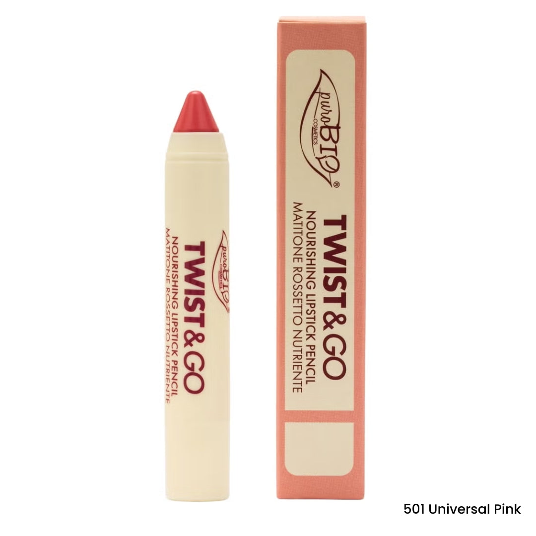 puroBIO TWIST & GO - Nourishing Lipstick Pencil 2,9 g - 4 nyanser