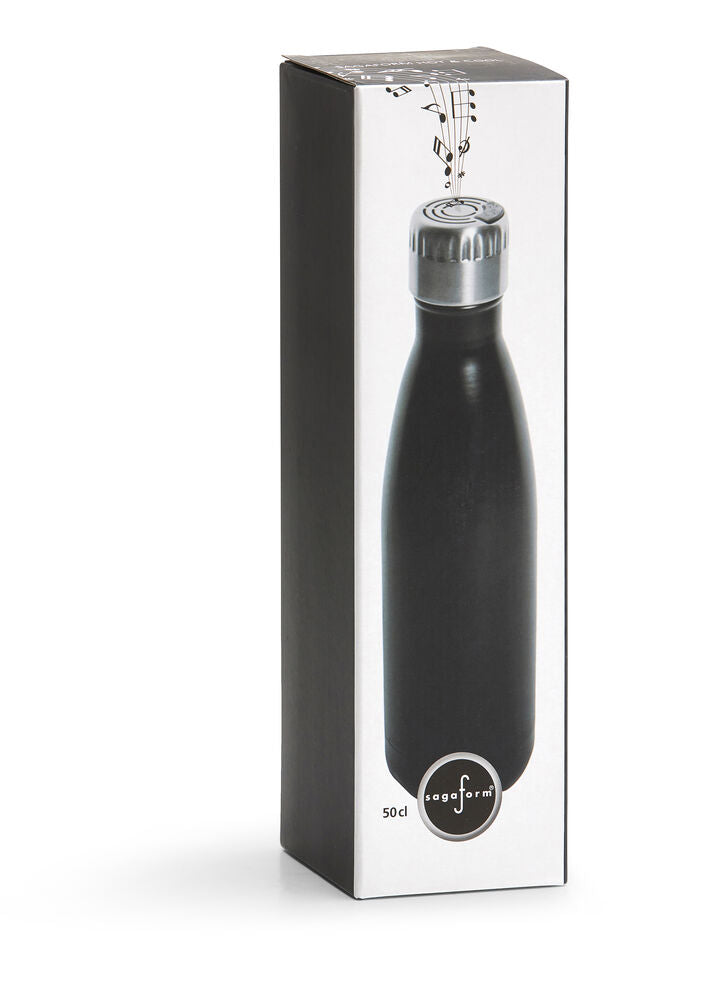 Sagaform Stålflaske m/høyttaler