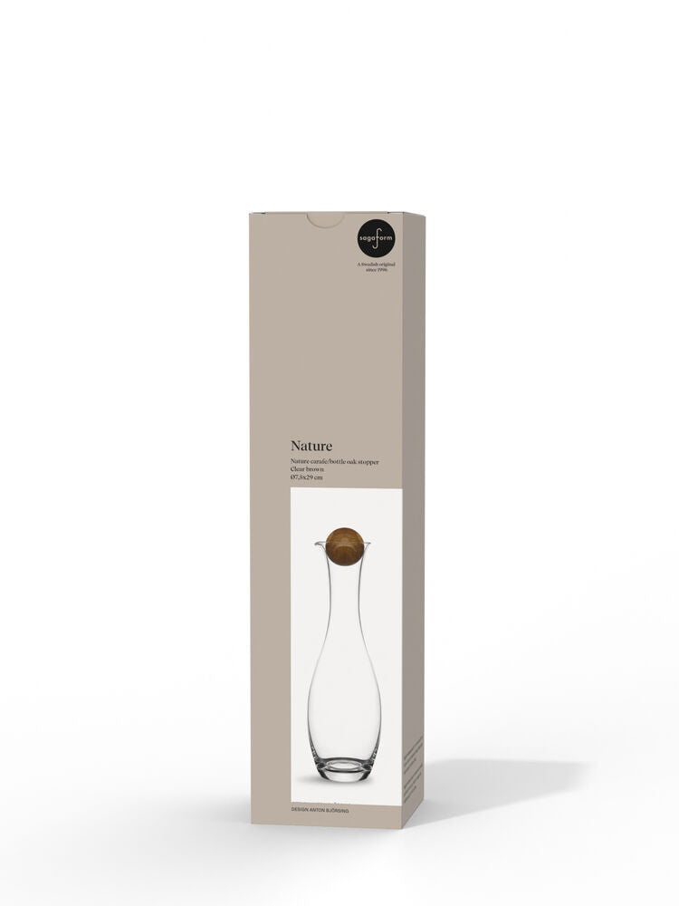 Sagaform Nature karaffel/flaske med eikekork