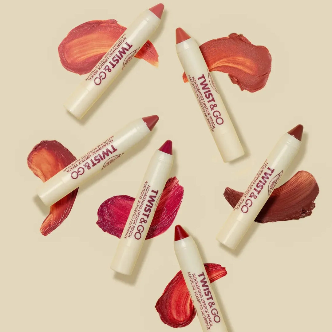 puroBIO TWIST & GO - Nourishing Lipstick Pencil 2,9 g - 4 nyanser