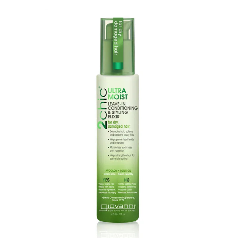 Giovanni, Avocado & Olive Oil Ultra-Moist Leave-In Conditioner & Styling Elixir