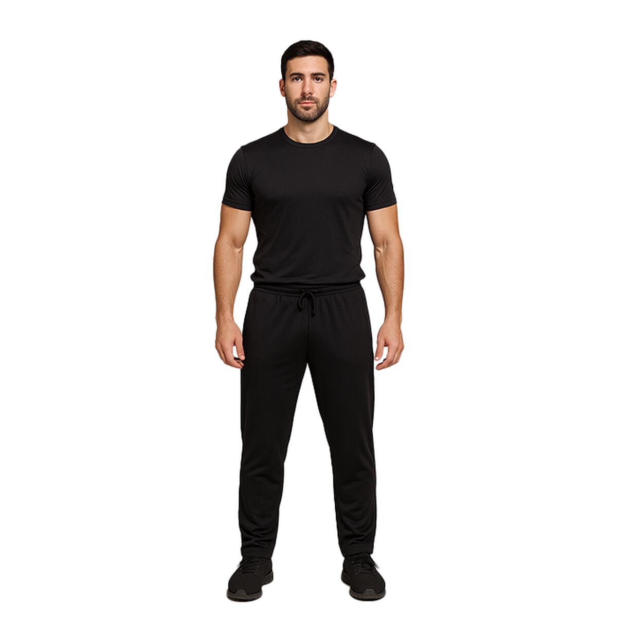 Star Wear Straight Mesh Bukse Svart bilde 3