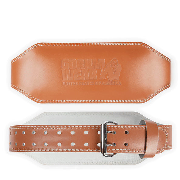 Padded Leather Lifting Belt (15cm), Brown, 2XL/3XL - GW