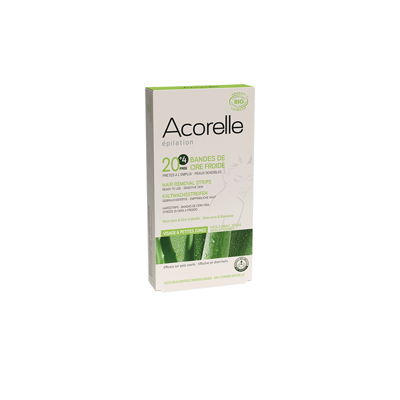 ACORELLE Cold Wax Hair Removal Strips- Ansikt-Hårfjerningsvoks-JKSHOP
