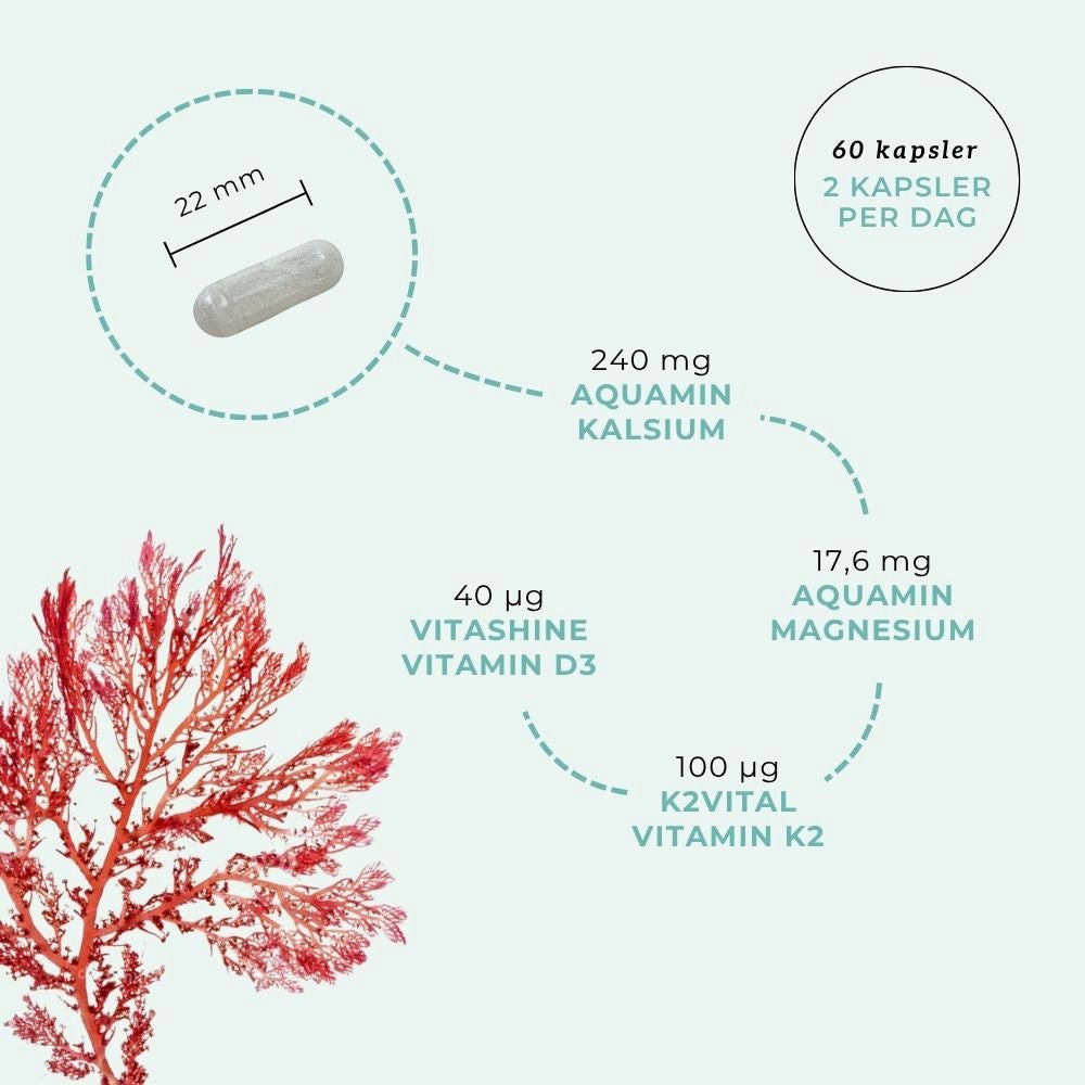 Aarja Health Bone Boost (Marint kalsium + D3 + K2) - Vitaminer og kosttilskudd - JK-Shop