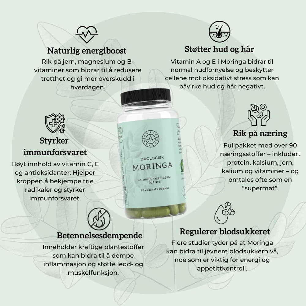 Aarja Health Moringa - Vitaminer og kosttilskudd - JK-Shop