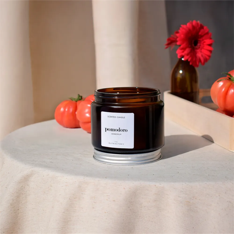 Ambientair Herborium Duftlys i amber glasskrukke - 360g - Duftlys - JK-Shop