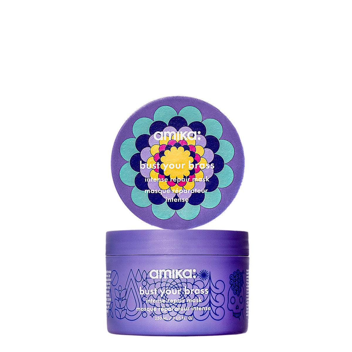 Amika Bust Your Brass Cool Blonde Intense Repair Mask 250ml-Hårkur-JKSHOP