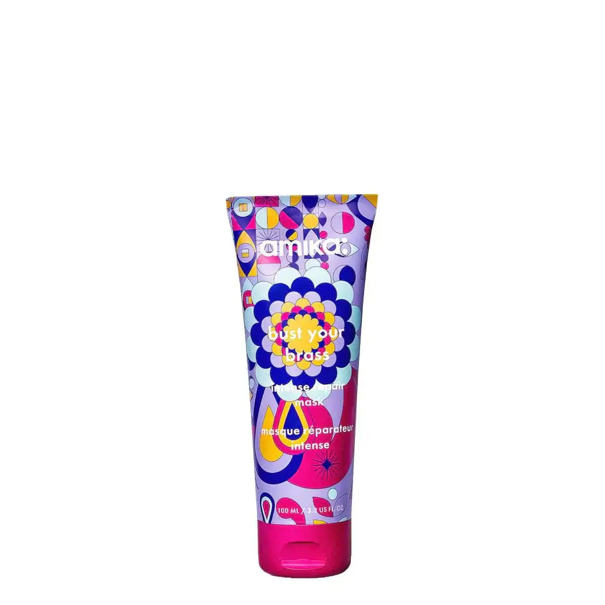 Amika Bust Your Brass Cool Blonde Intense Repair Mask 60ml-Hårkur-JKSHOP