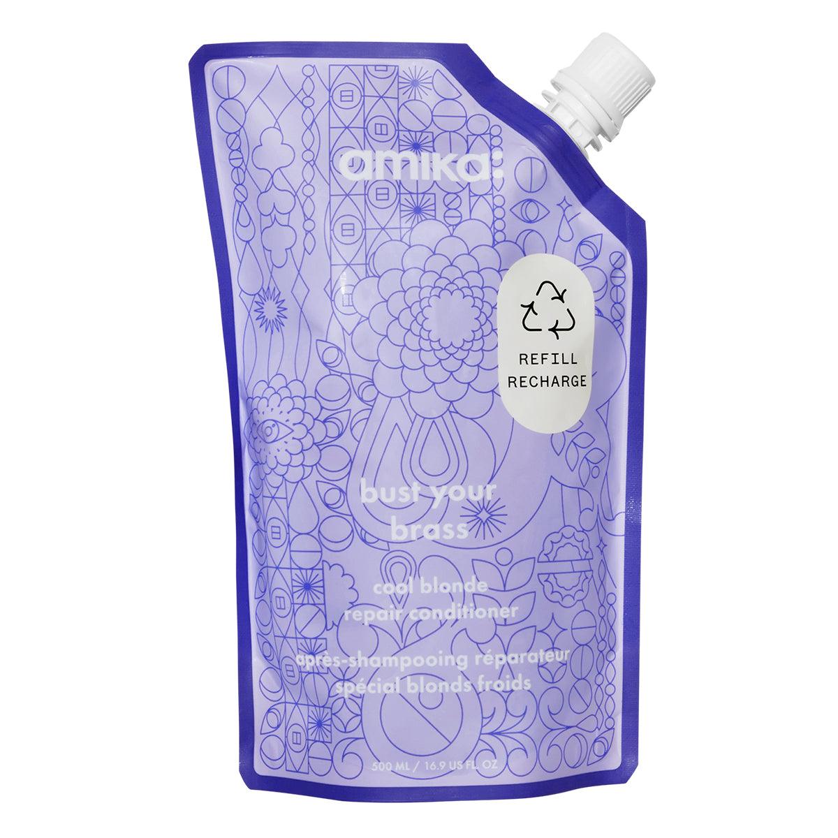 Amika Bust Your Brass Cool Blonde Repair Conditioner 275ml-Balsam-JKSHOP