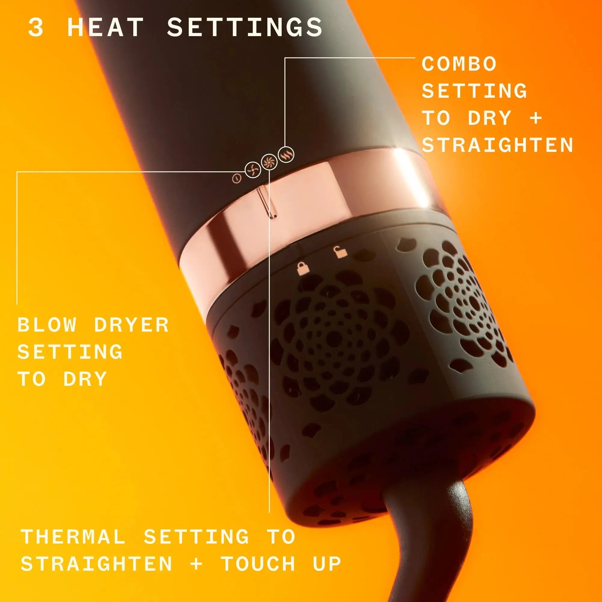 Amika Double Agent 2-in-1 Straightening Blow Dryer Brush-Varmebørste-JKSHOP