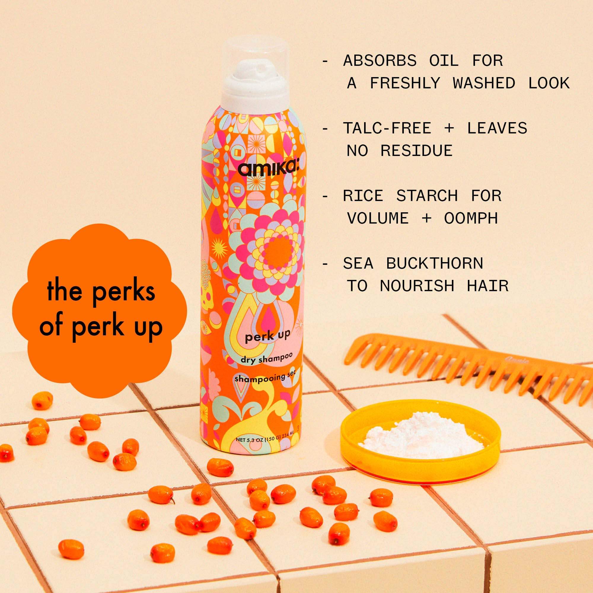 Amika Perk Up Dry Shampoo 64ml-Sjampo-JKSHOP