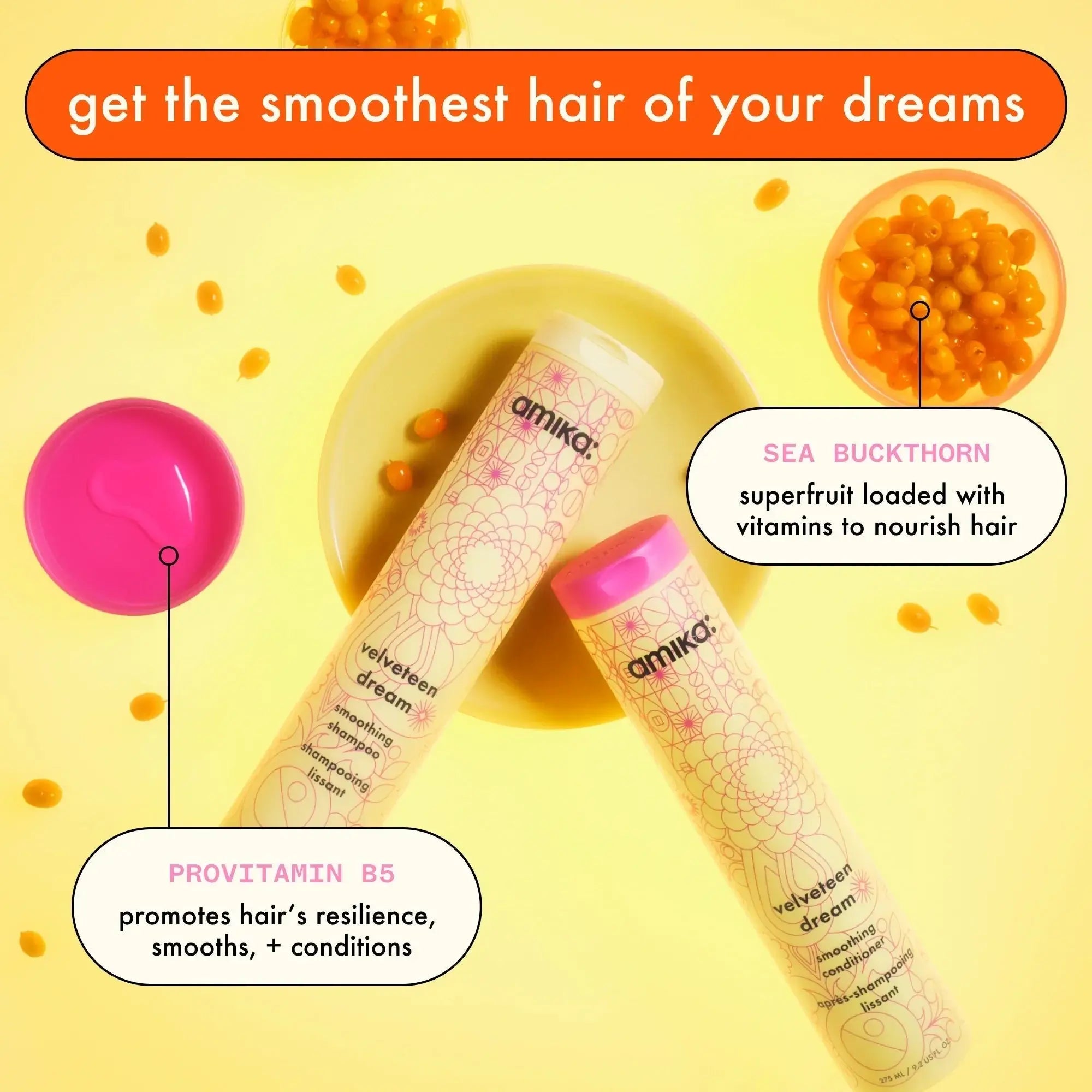 Amika Velveteen Dream Smoothing Shampoo 275ml-Sjampo-JKSHOP