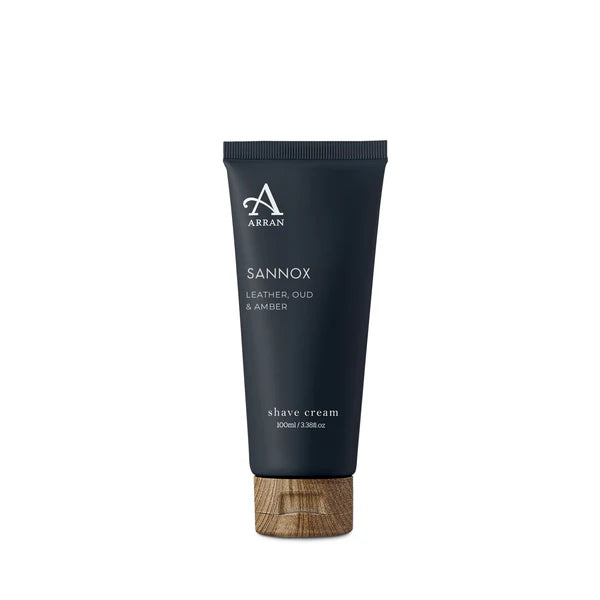Arran Sense of Scotland Sannox Amber, Oud, Leather and Pink Pepper Shave Cream 100 ml - Barberkrem - JK-Shop