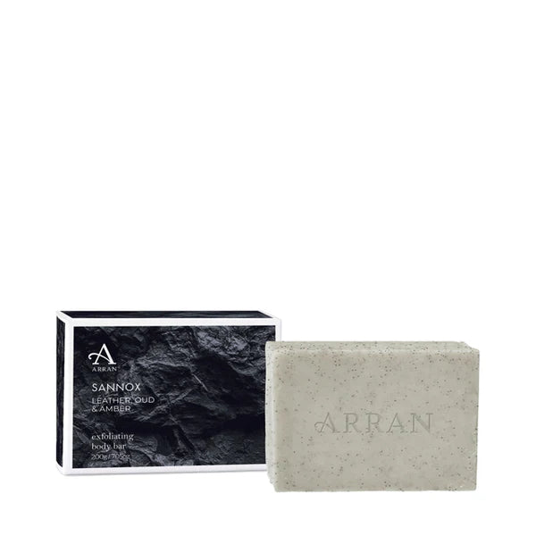 Arran Sense of Scotland Sannox Exfoliating Amber, Oud, Leather and Pink Pepper Body Soap Bar 200 g - Kroppssåpe - JK-Shop