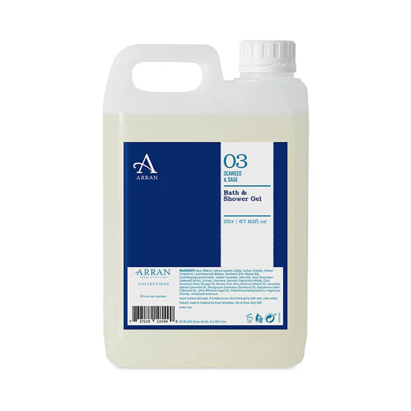 Arran Sense of Scotland Seaweed & Sage Bath & Shower Gel 2 l Refill - Dusjsåpe - JK-Shop