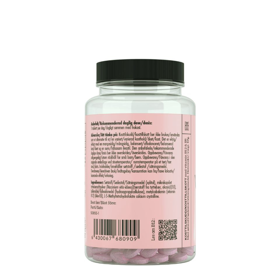 B12, B9 FOLAT & TYTTEBÆR - Vitaminer og kosttilskudd - JK-Shop