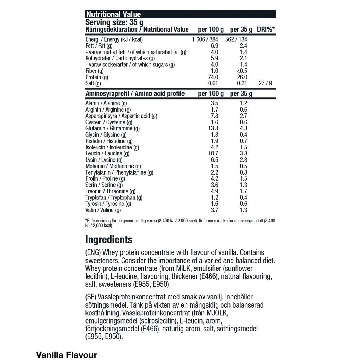 BSC Whey Protein, 900g, Vanilla