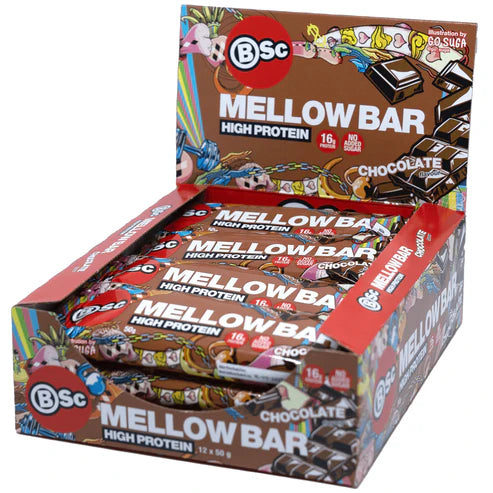 BSC Mellow Bar, 50g x 12stk, Chocolate